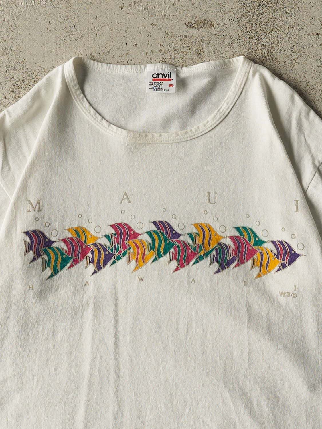 Vintage 90s White Maui Hawaii Tee (S)