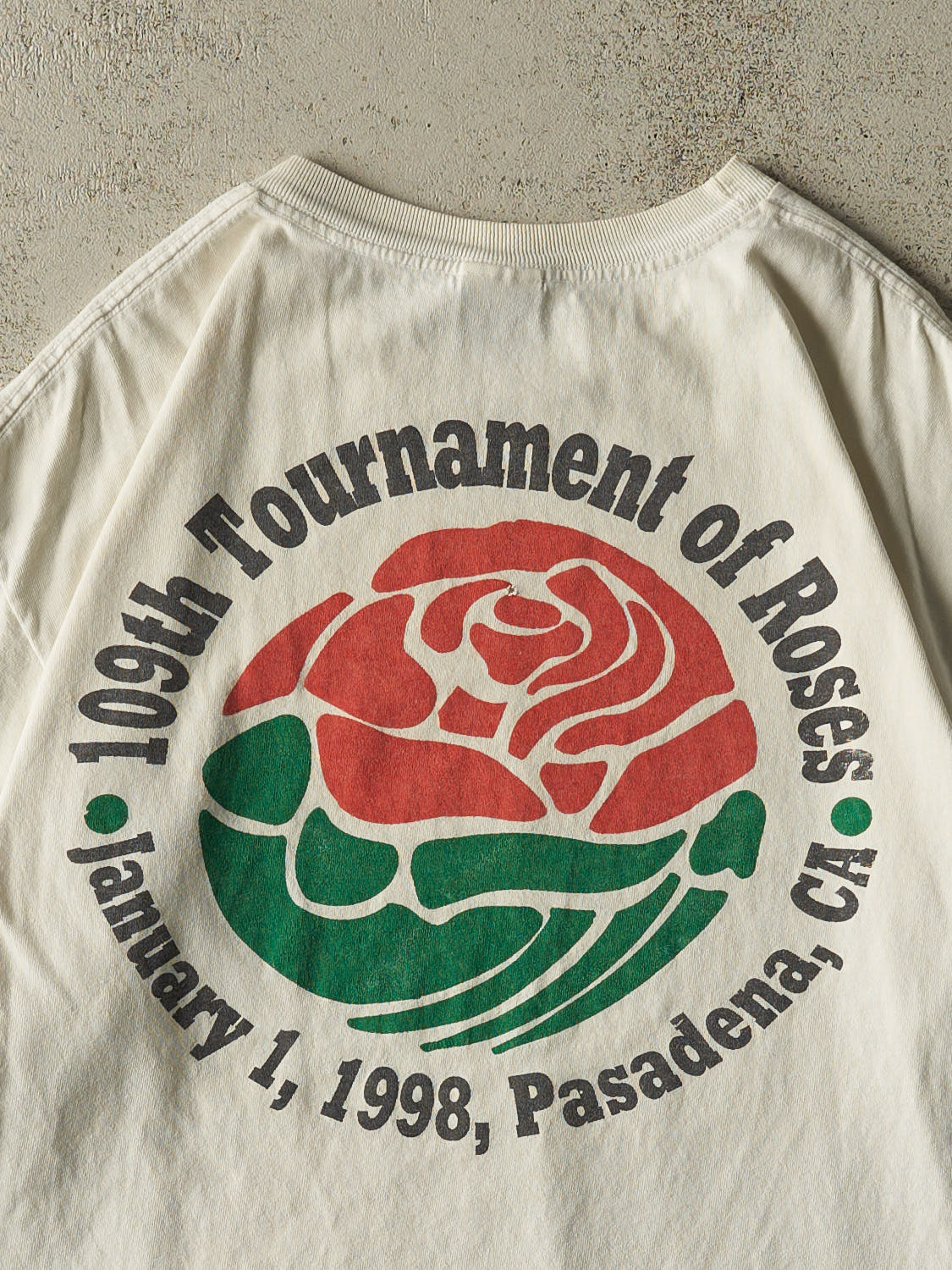 Vintage 98' White University of Michigan vs WSU Rosebowl Tee (XL)