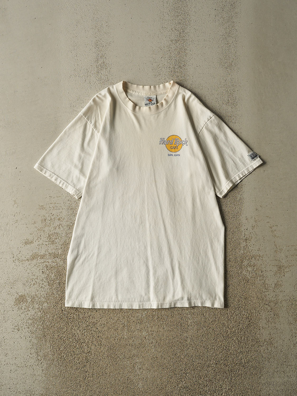 Vintage 90s White Hard Rock Cafe San Juan Tee (M/L)