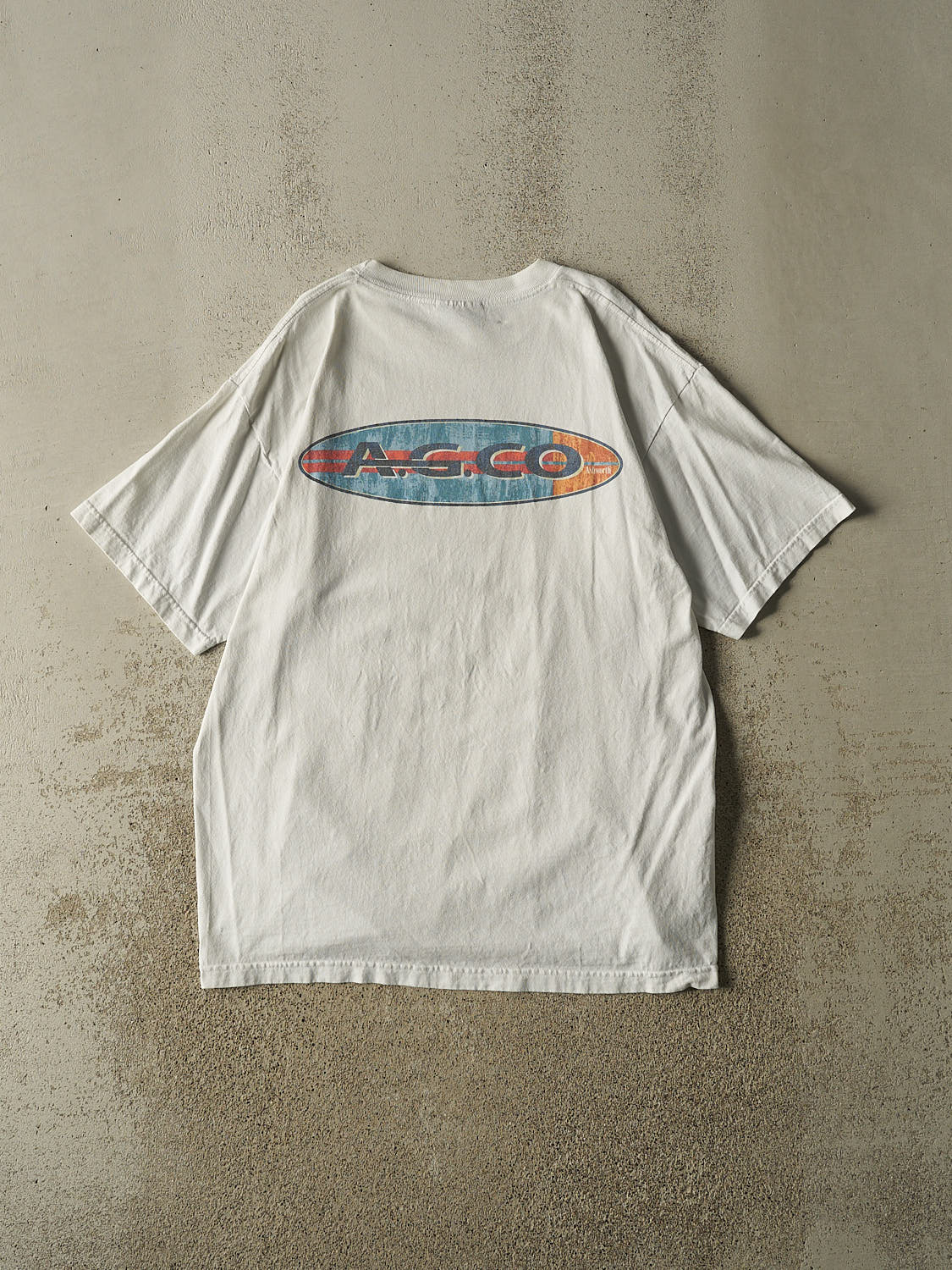 Vintage Y2K White Ashworth Logo Tee (XL)