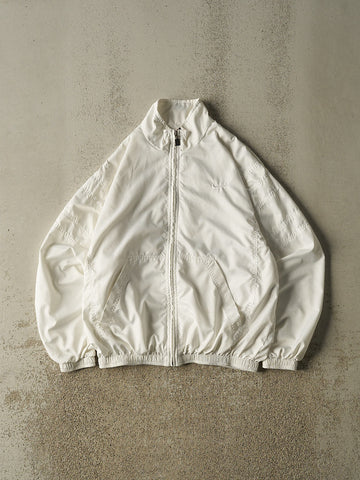 Vintage 90s White Nike Embroidered Windbreaker Jacket (S)