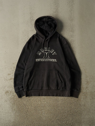 Vintage Y2K Black Hurley Logo Hoodie (M)