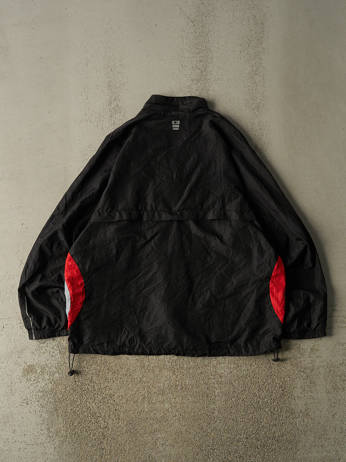 Vintage Y2K Black Starter Windbreaker Jacket (XL)