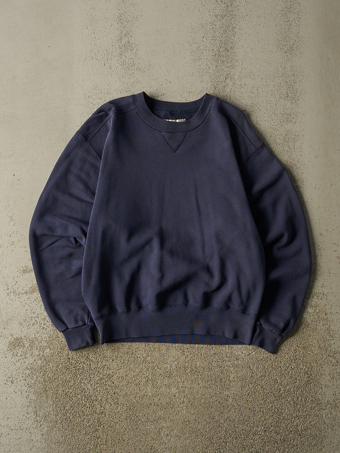 Vintage 90s Navy Blue Russell Athletic x LL Bean Blank Crewneck (S)