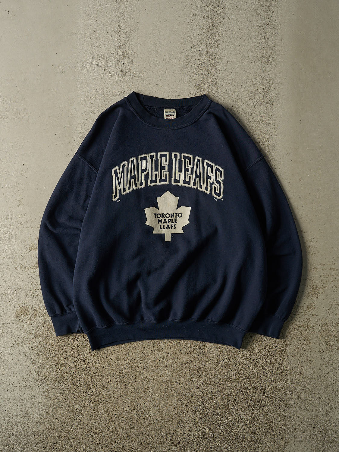 Vintage 90s Navy Blue Toronto Maple Leafs Crewneck (XL/XXL)