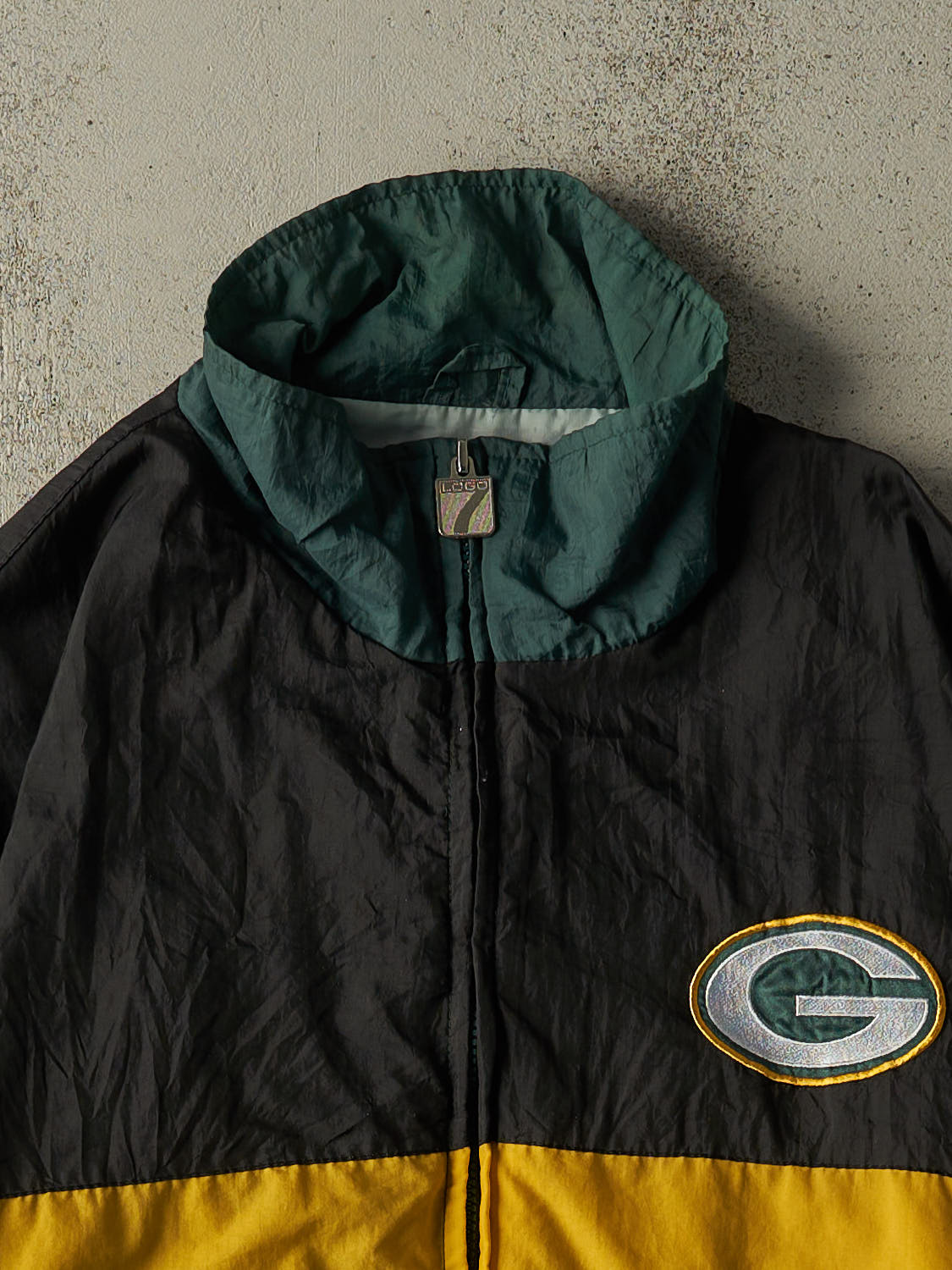 Vintage 90s Green Green Bay Packers Windbreaker Jacket (M/L)
