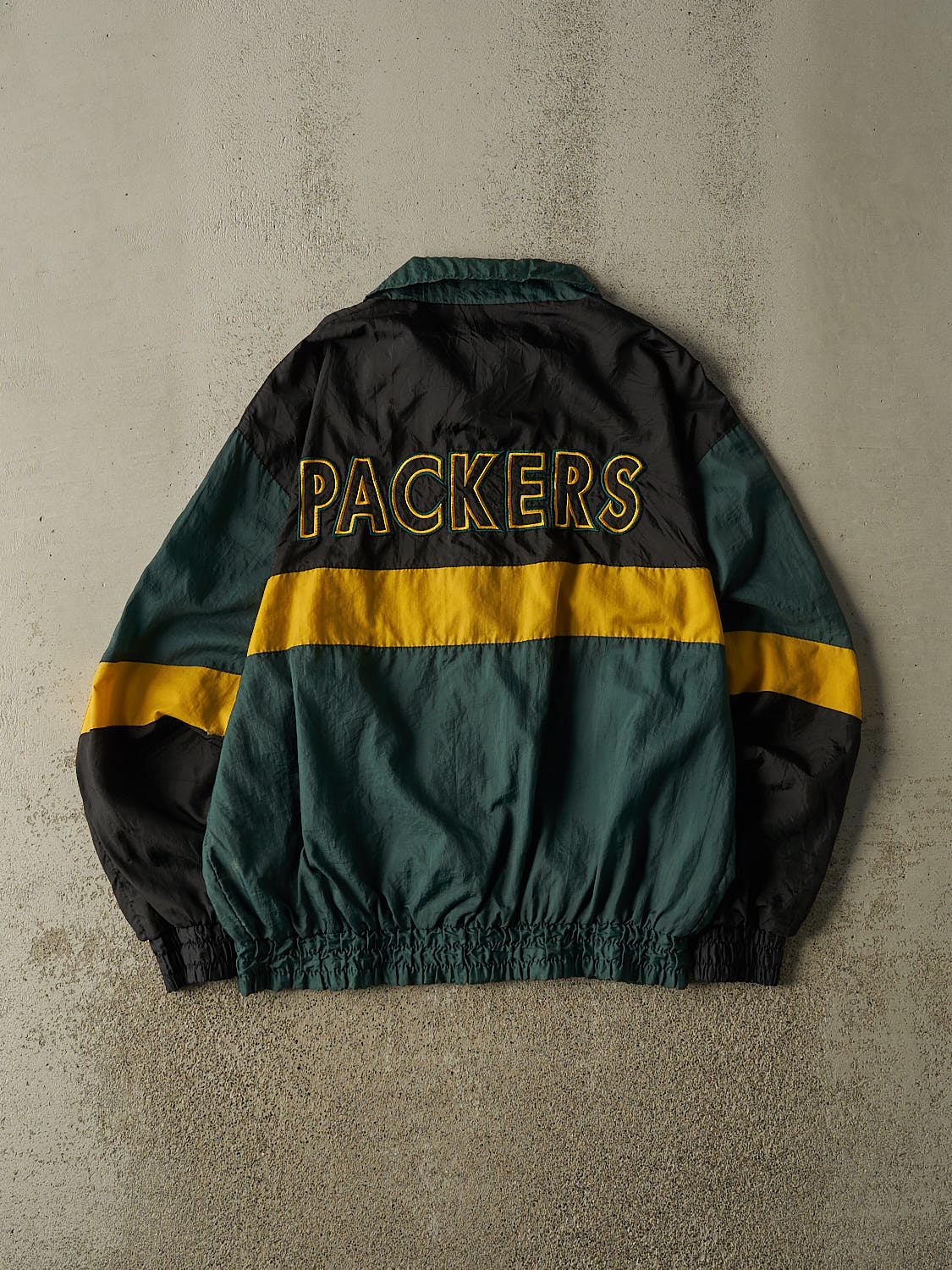 Vintage 90s Green Green Bay Packers Windbreaker Jacket (M/L)