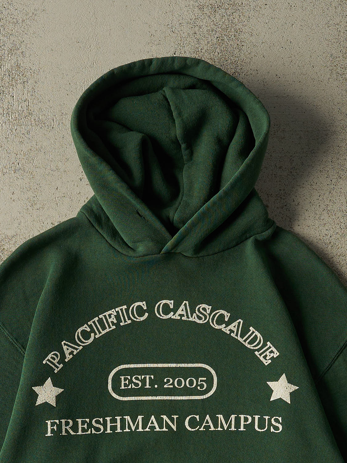 Vintage Y2K Green Russell Athletic Pacific Cascade Hoodie (S/M)