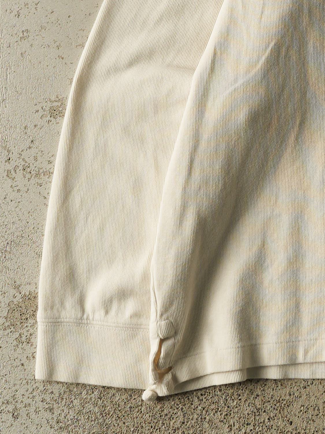Vintage Y2K Beige Polo Quarter Zip Knit (XL)