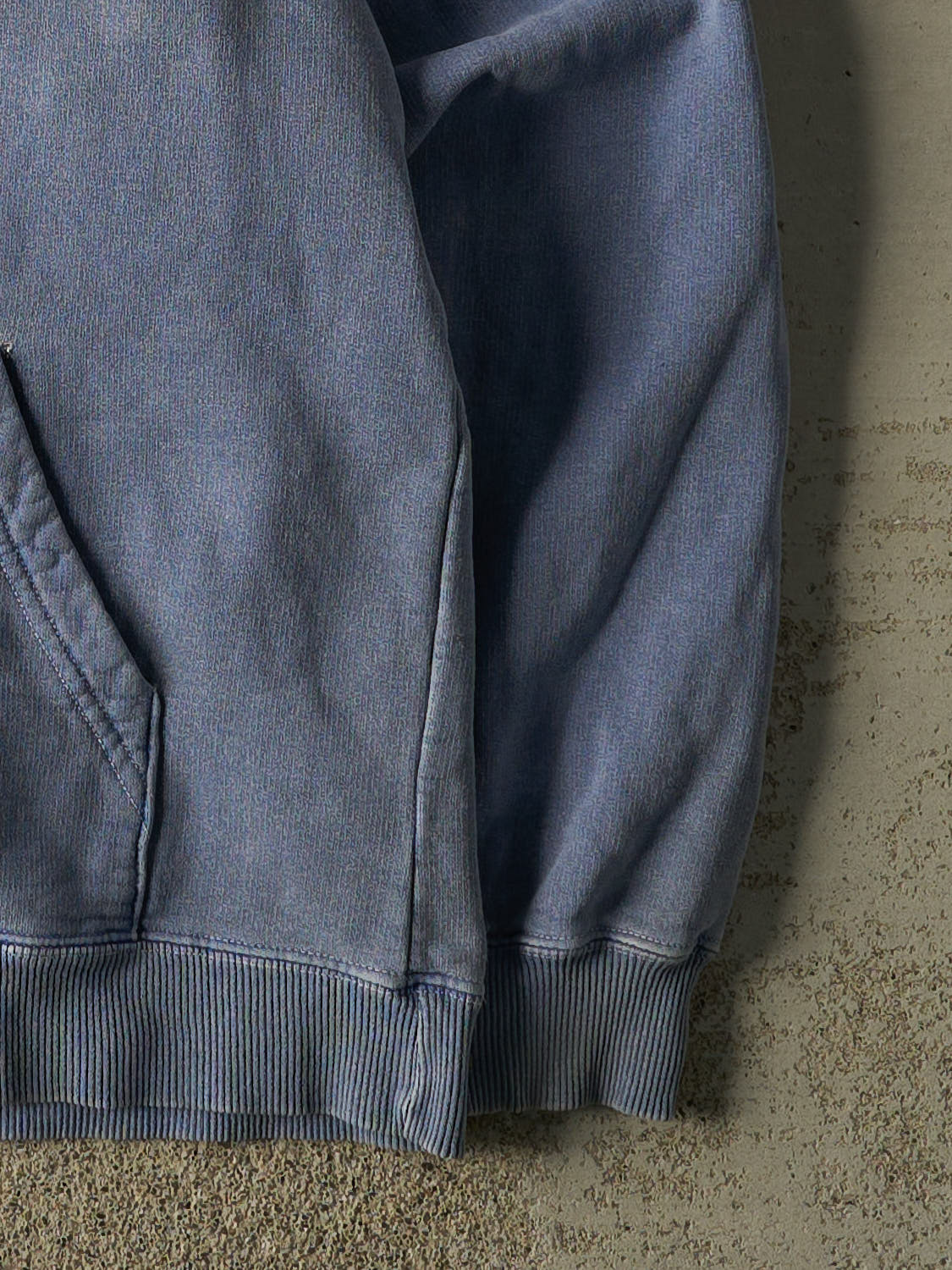 Vintage 90s Washed Blue Bum Equipment Hoodie (XL)