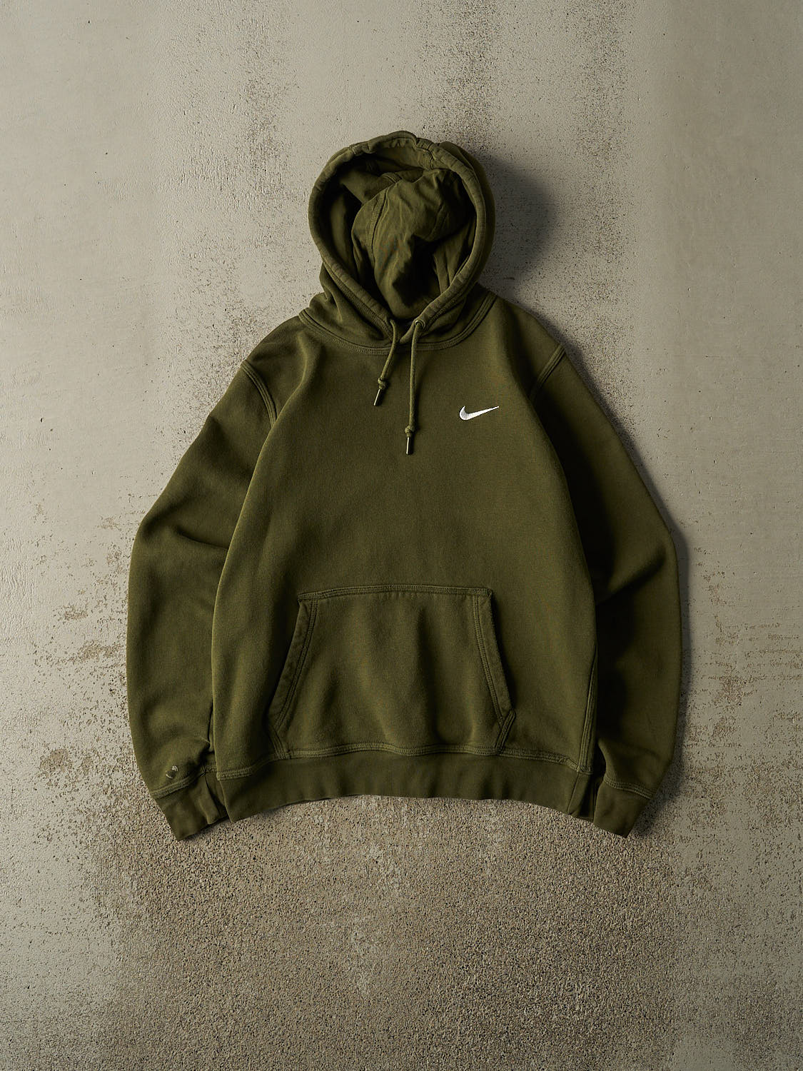 Vintage Y2K Green Nike Embroidered Hoodie (S)