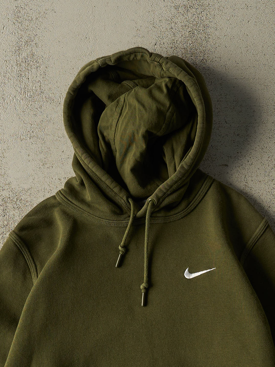 Vintage Y2K Green Nike Embroidered Hoodie (S)