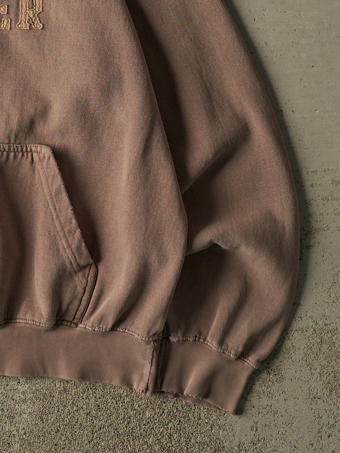 Vintage 90s Washed Brown Fargo Jet Center Hoodie (M/L)