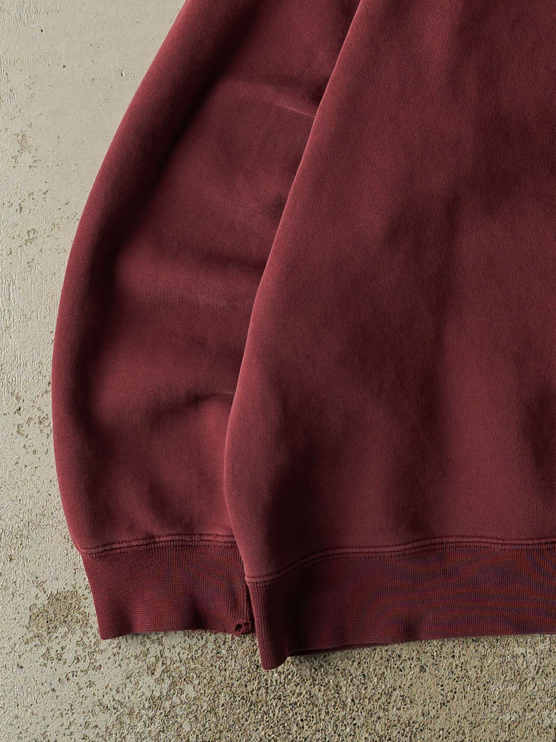 Vintage Y2K Burgundy Roots Embroidered Quarter Zip (XL/XXL)