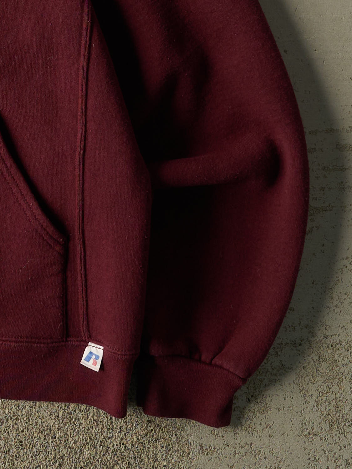 Vintage Y2K Burgundy Russell Athletic University of Louisiana at Monroe Hoodie (S/M)