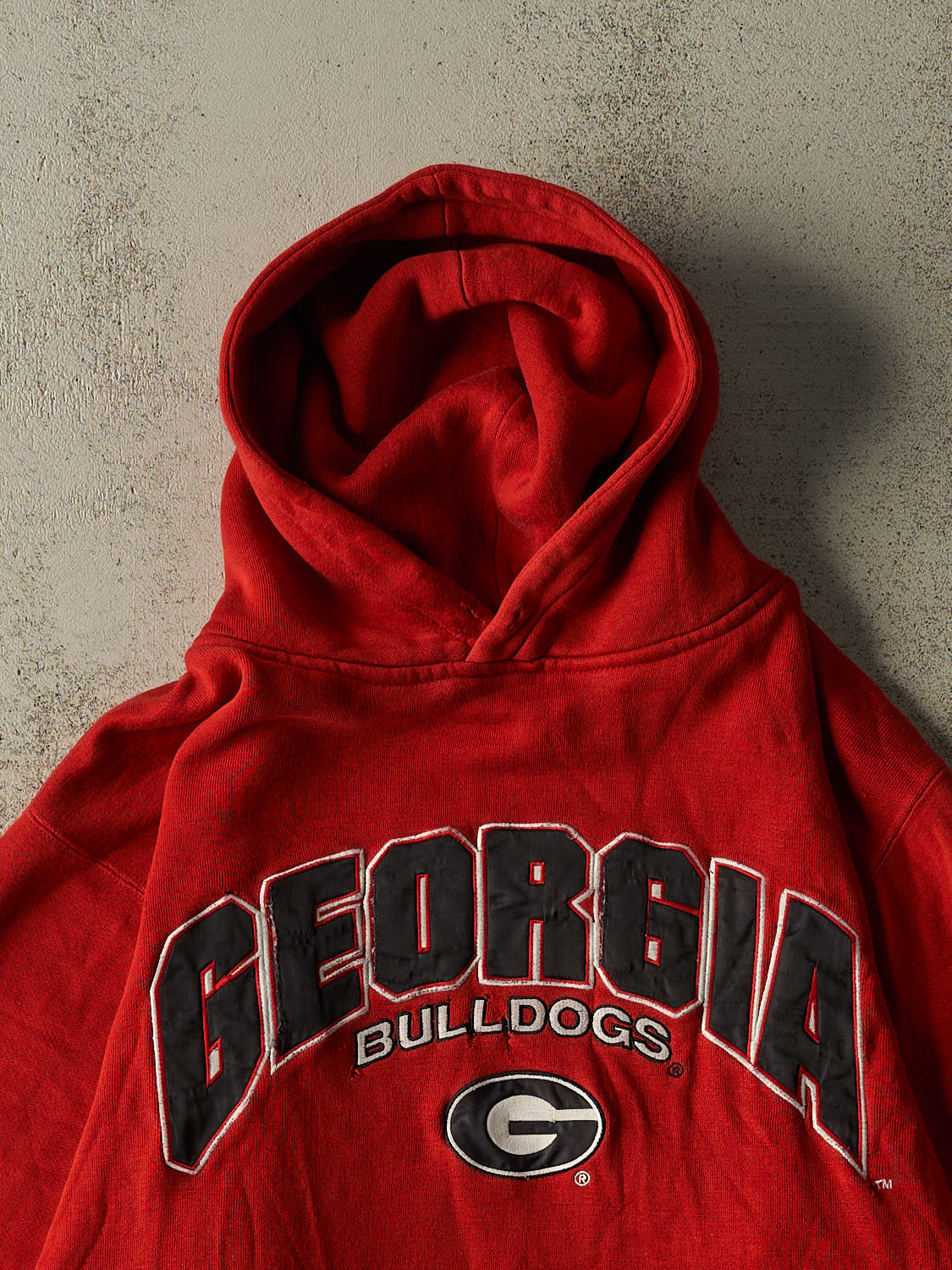 Vintage Y2K Red Georgia Bulldogs Hoodie (XL)