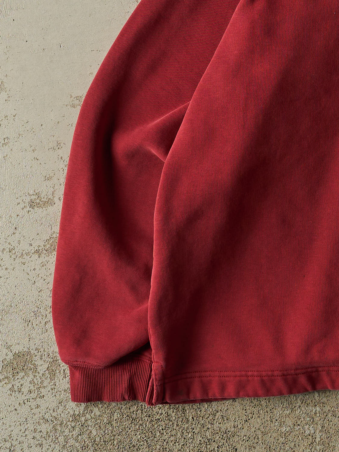 Vintage Y2K Burgundy Carhartt Quarter Zip Sweater (XL/XXL)