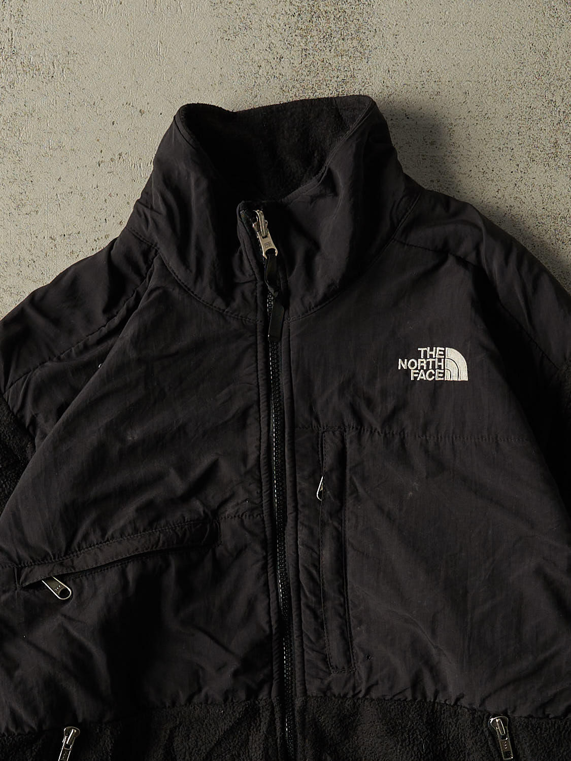 Vintage 90s Black The North Face Denali Fleece (M)