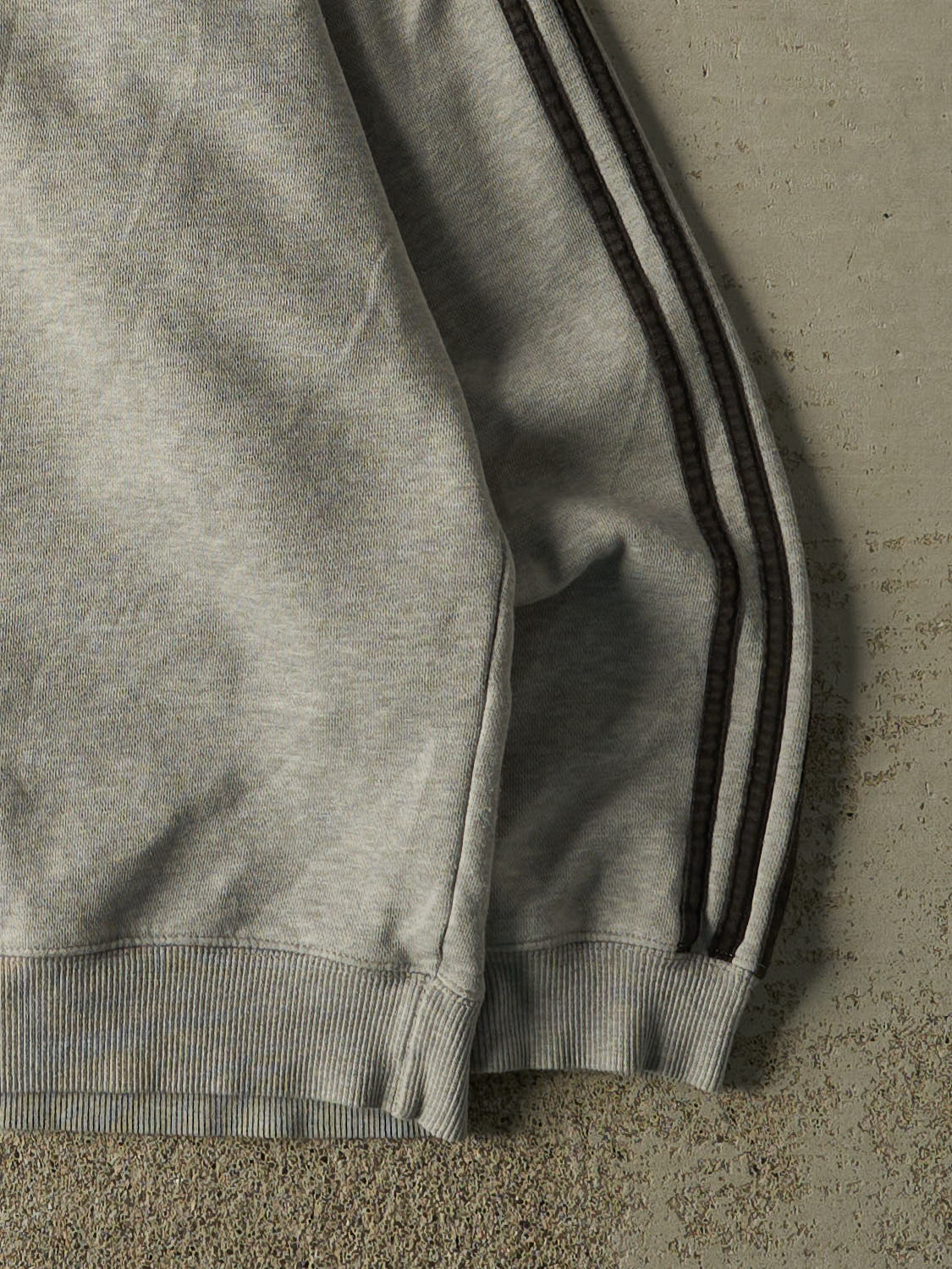Vintage 90s Heather Grey Adidas Embroidered Crewneck (M)