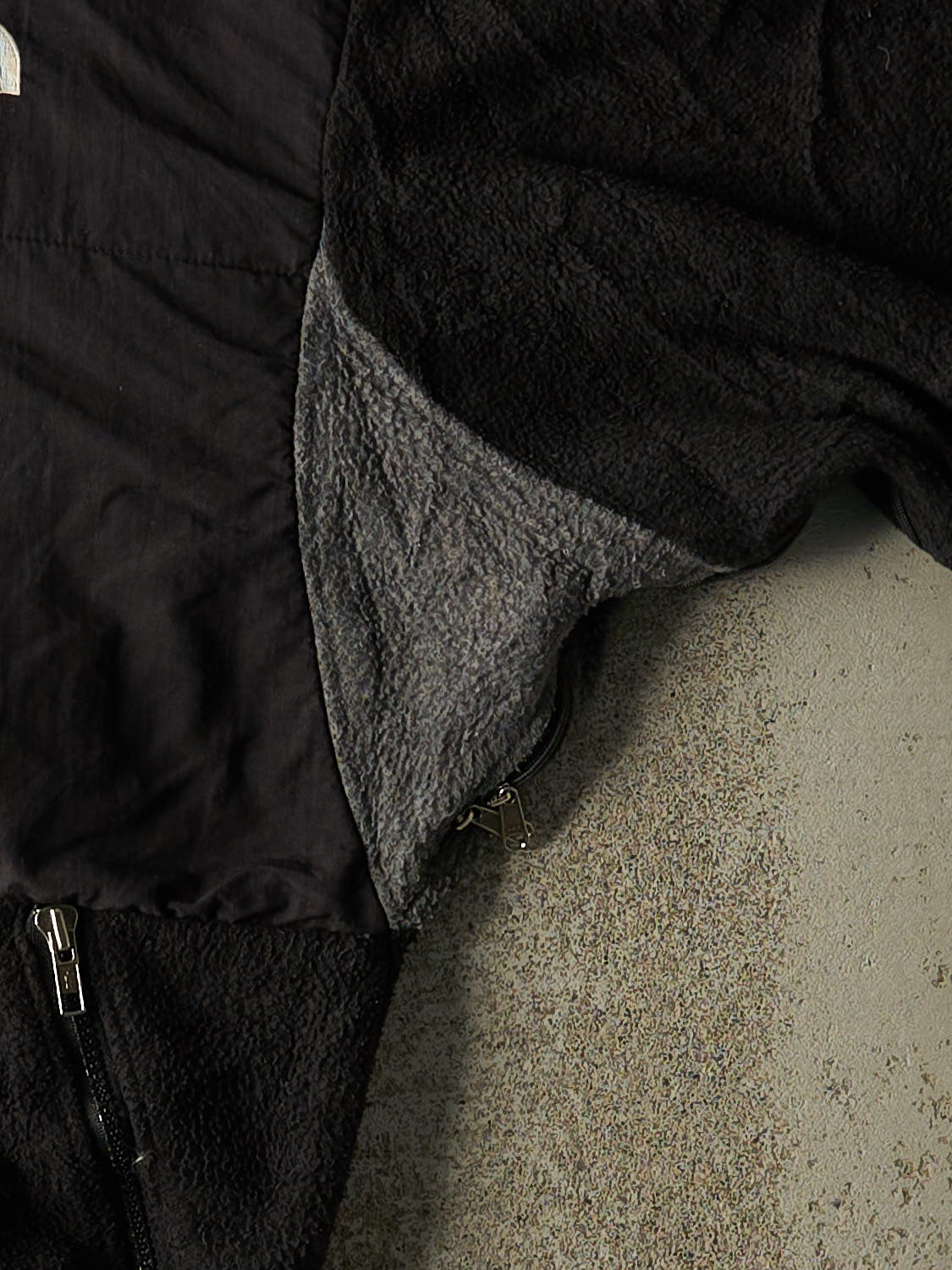 Vintage 90s Black The North Face Denali Fleece (M)