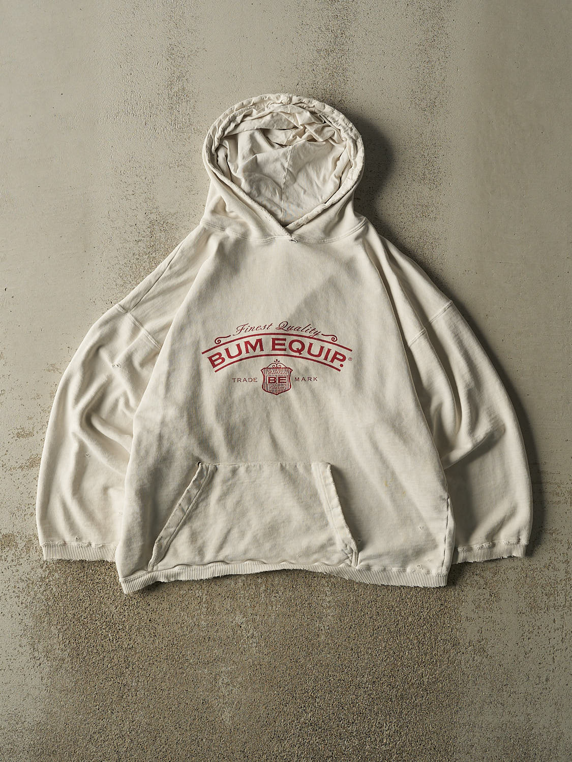 Vintage 90s Beige Bum Equipment Hoodie (M)