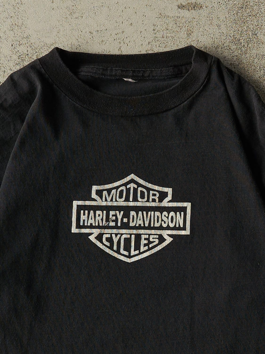 Vintage 90s Black Harley Davidson Mazatlan Mexico Tee (S/M)