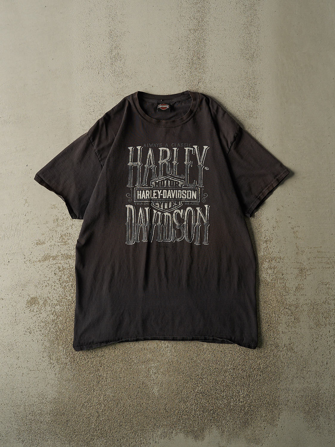 Vintage 15' Faded Black Harley Davidson Quebec Tee (XL/XXL)