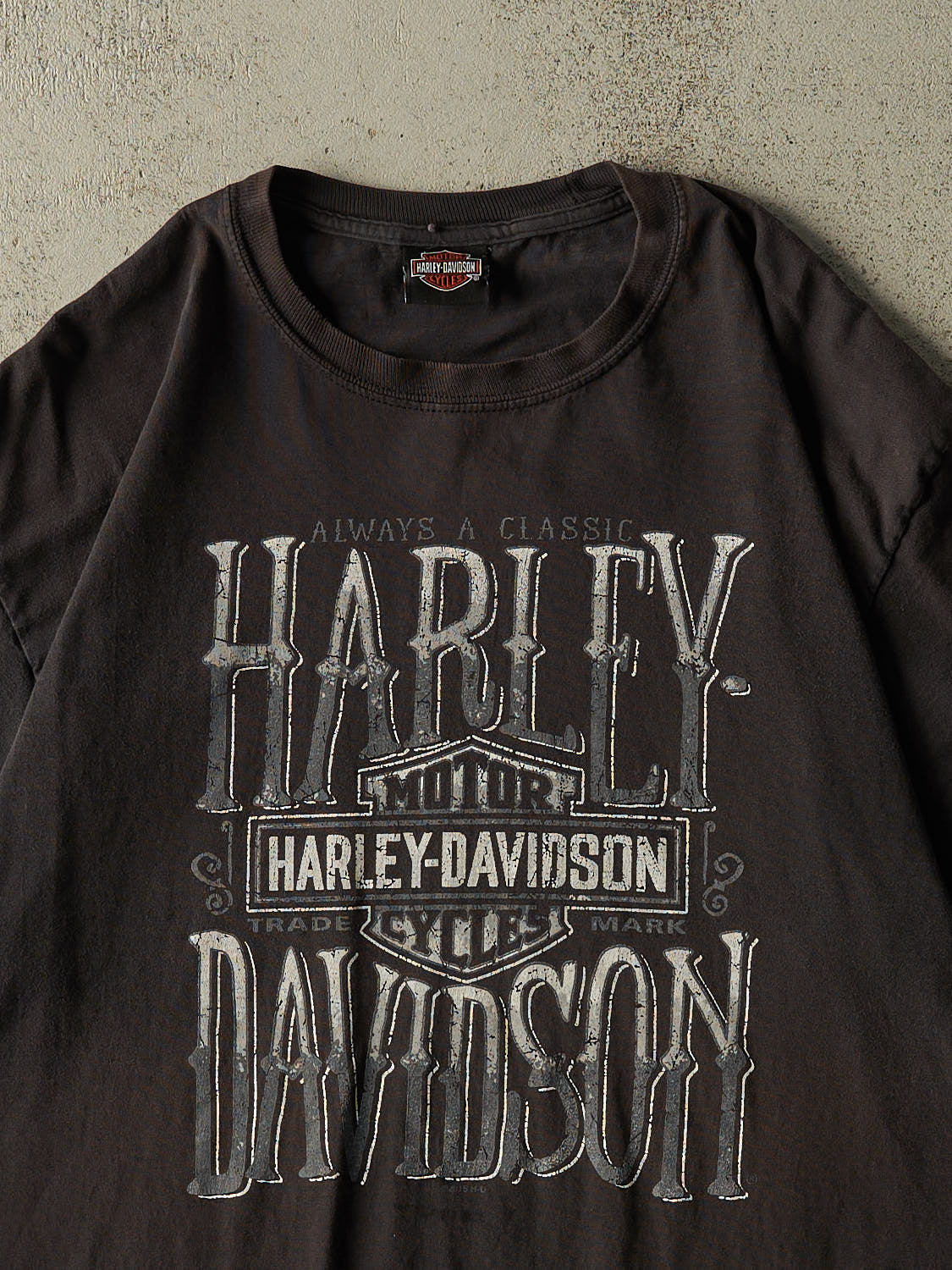 Vintage 15' Faded Black Harley Davidson Quebec Tee (XL/XXL)