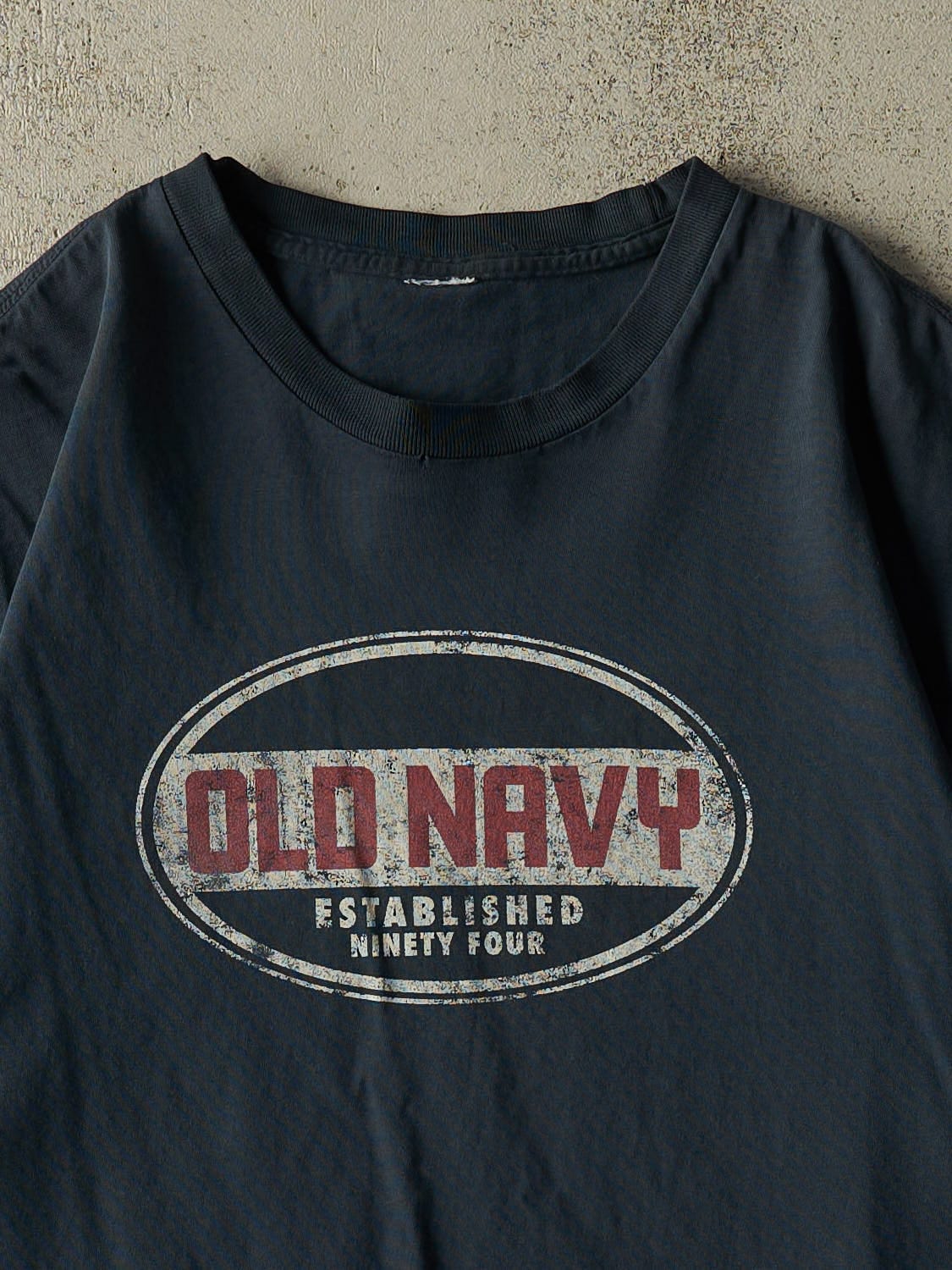 Vintage 90s Navy Blue Old Navy Tee (XL)