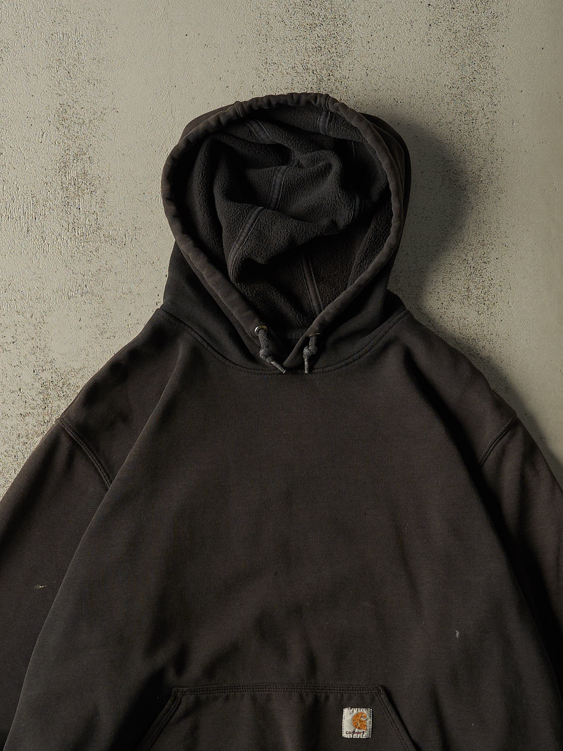 Vintage Y2K Faded Black Carhartt Hoodie (XL/XXL)