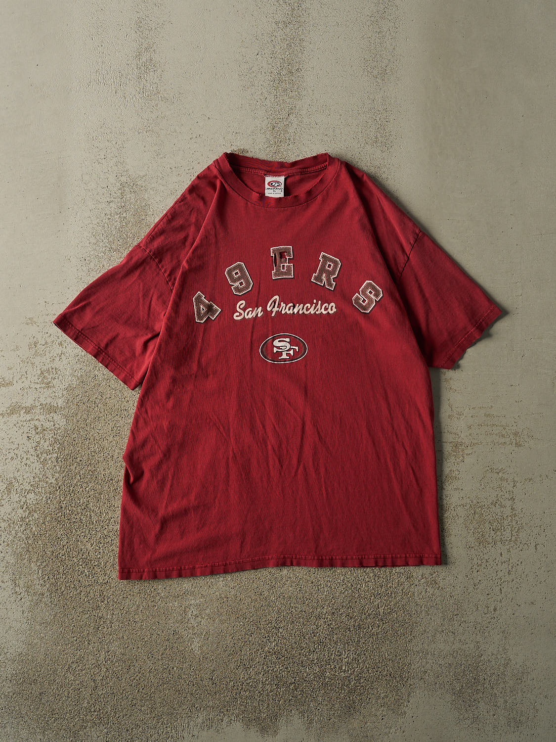 Vintage 90s Burgundy San Francisco 49ers Tee (L/XL)