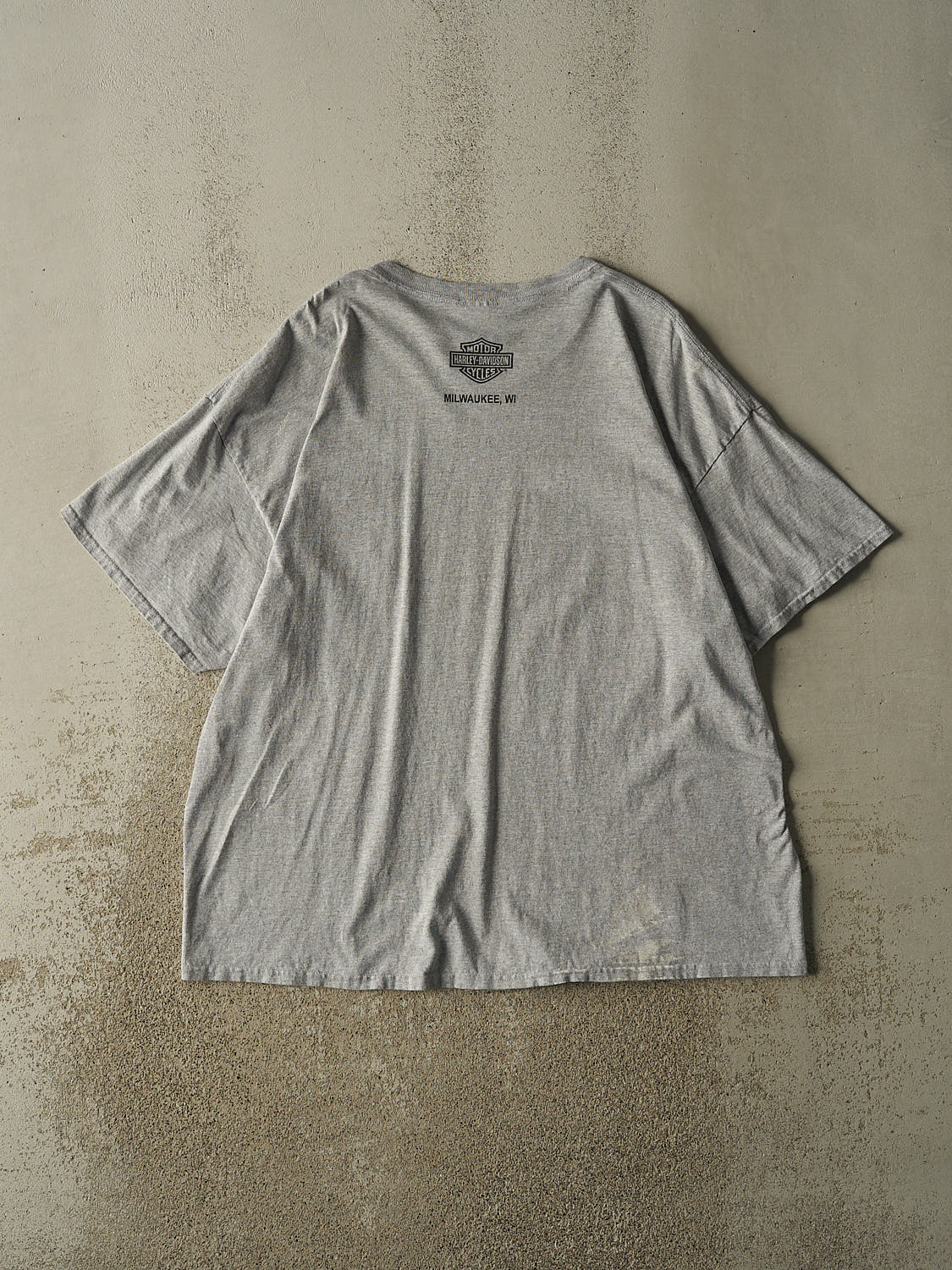 Vintage Y2K Grey Harley Davidson Museum Pocket Tee (XXL/XXXL)