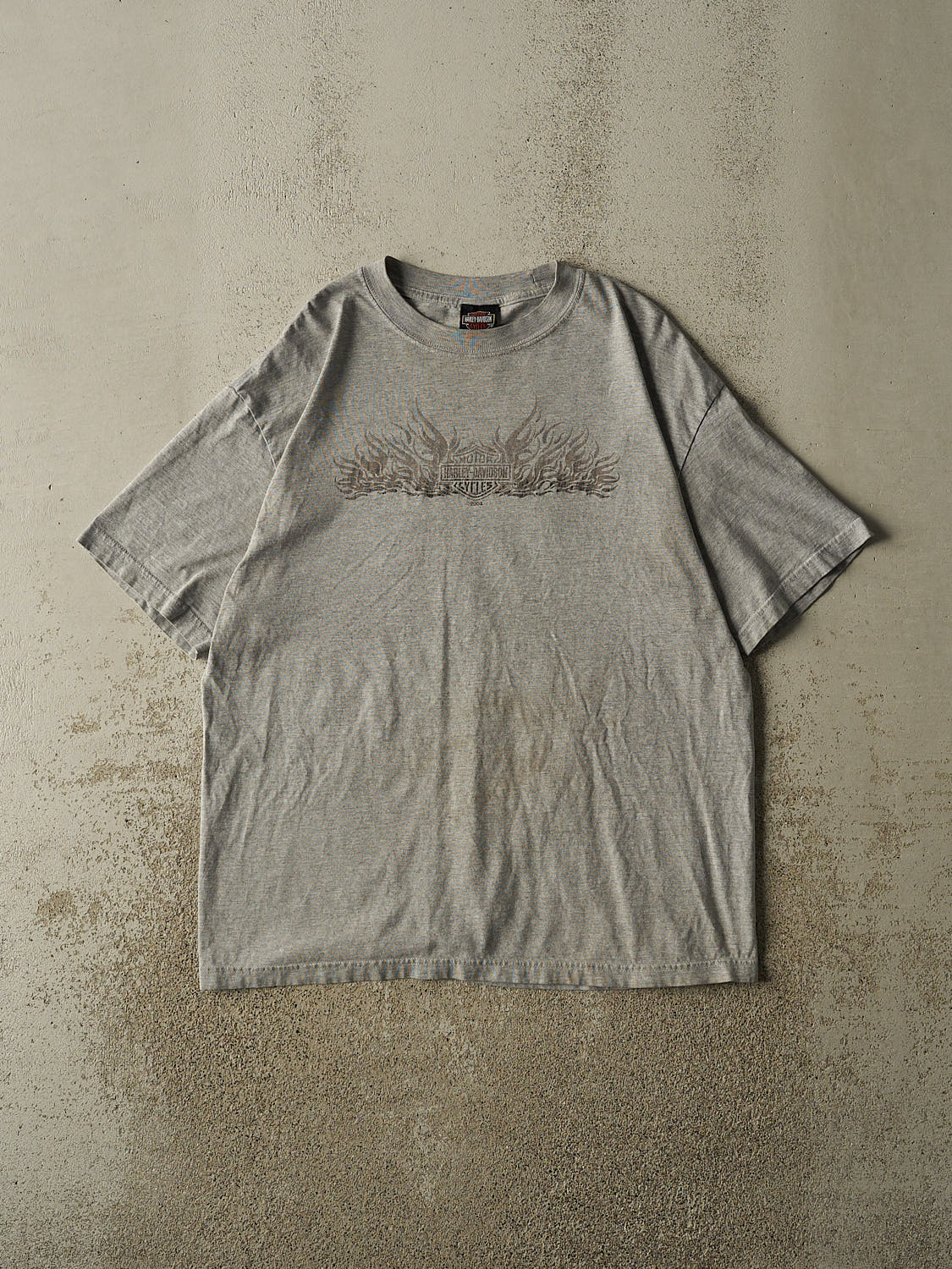 Vintage 04' Grey Harley Davidson Faribault MN Tee (L/XL)