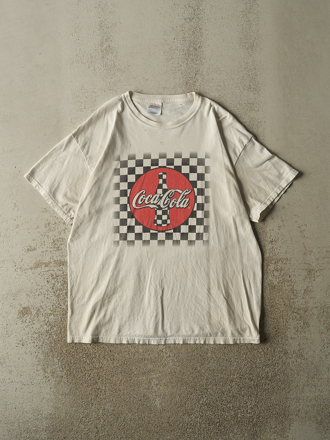 Vintage 90s Beige Coca Cola Tee (L/XL)
