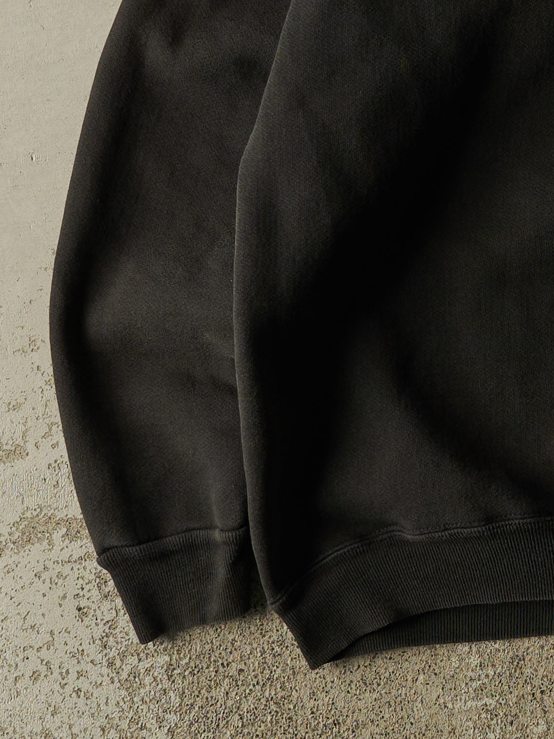 Vintage 90s Faded Black Cape Cod Quarter Zip Sweater (XL/XXL)
