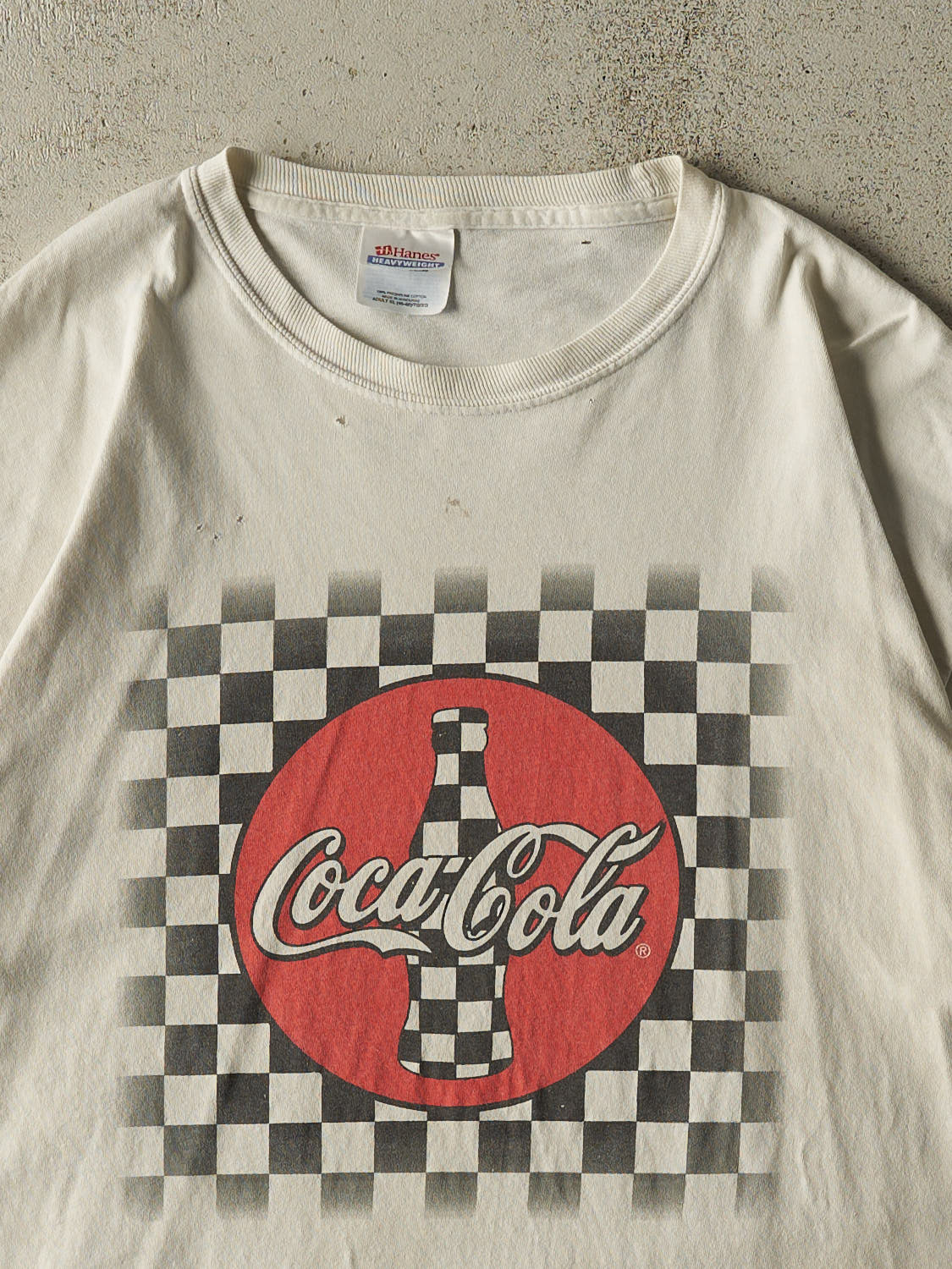 Vintage 90s Beige Coca Cola Tee (L/XL)