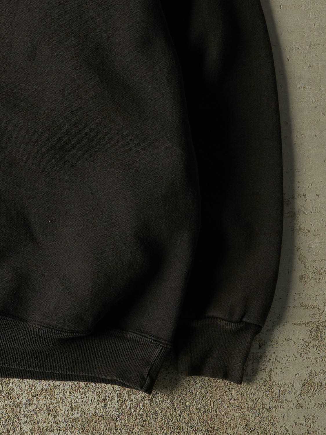 Vintage 90s Faded Black Cape Cod Quarter Zip Sweater (XL/XXL)