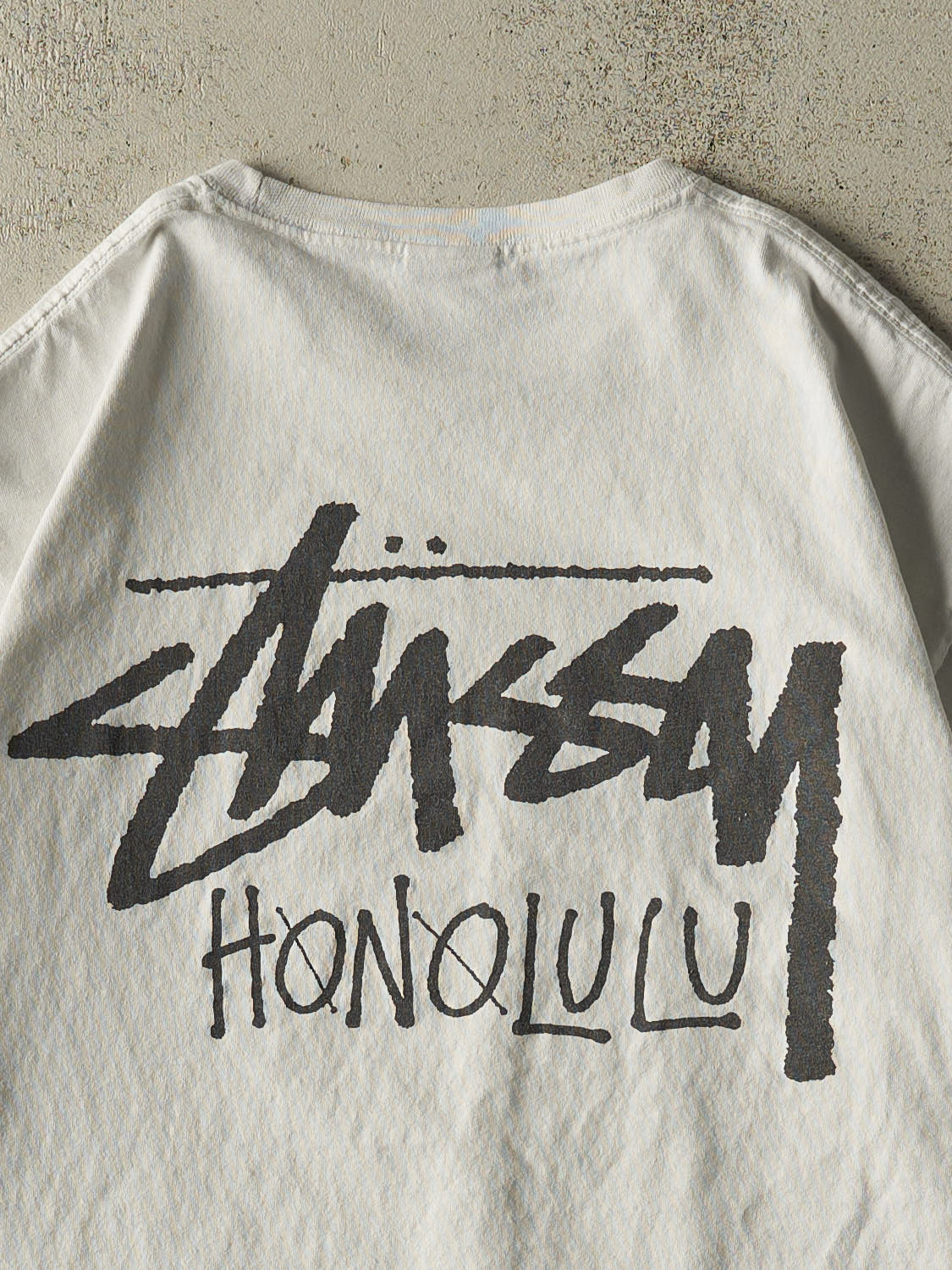 Vintage Y2K White Stüssy Honolulu Tee (L/XL)