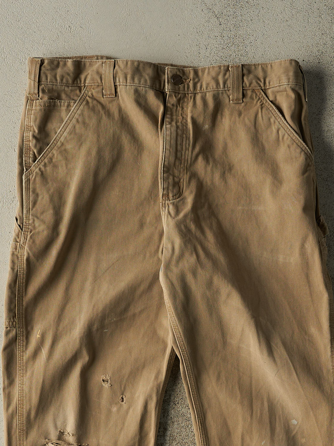 Vintage Y2K Beige Carhartt Carpenter Pants (37x33)