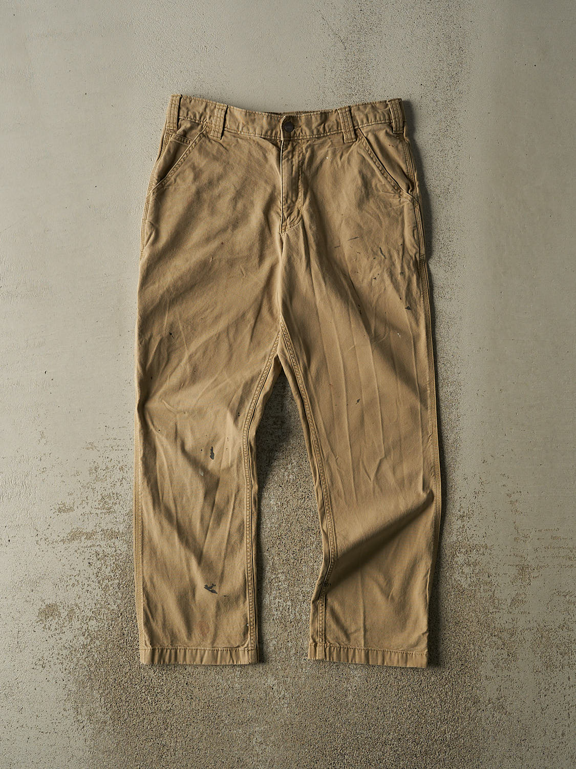Vintage Y2K Beige Carhartt Work Pants (34x30.5)