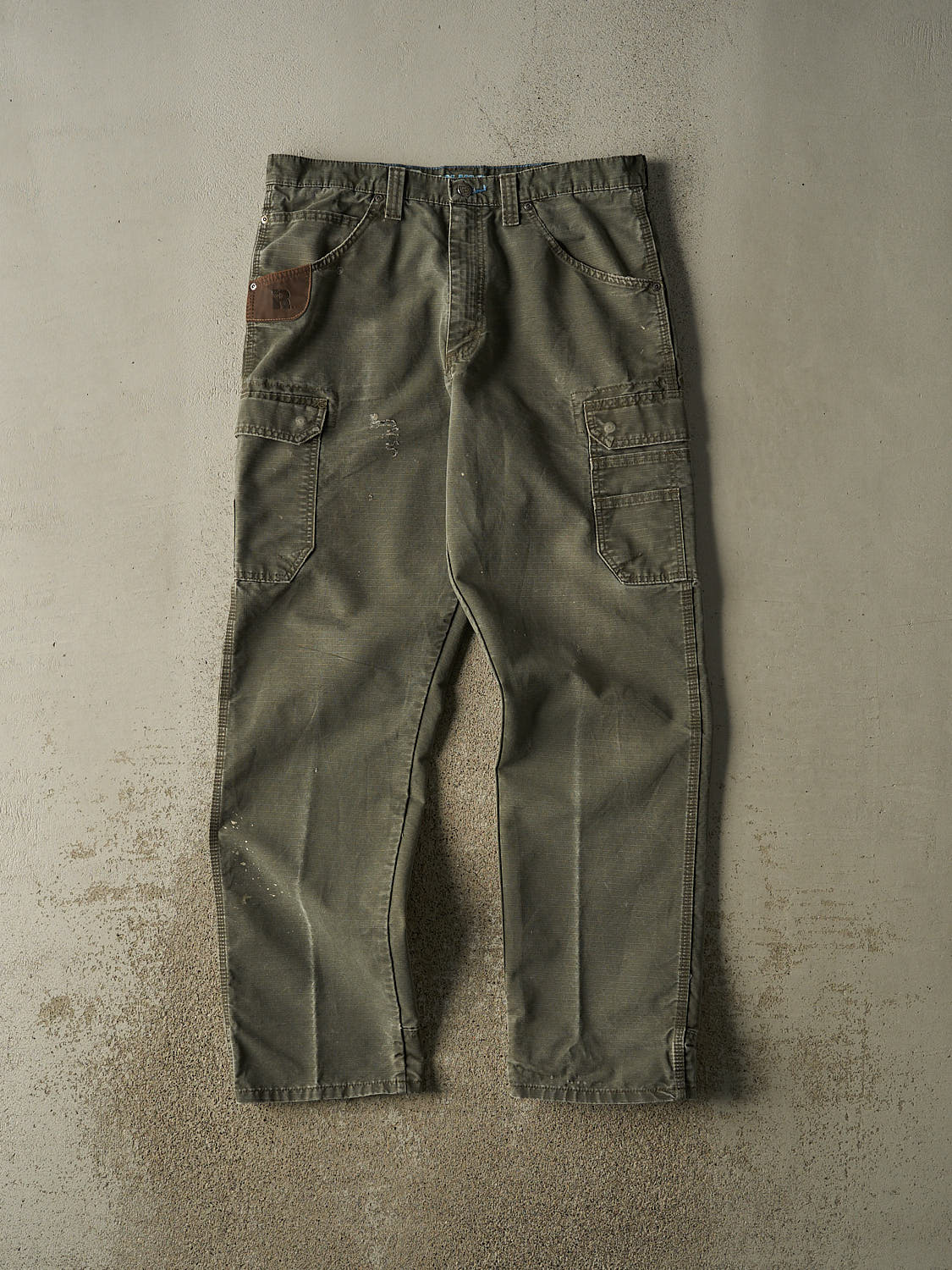 Vintage Y2K Green Wrangler Riggs Ripstop Cargo Pants (35x33.5)