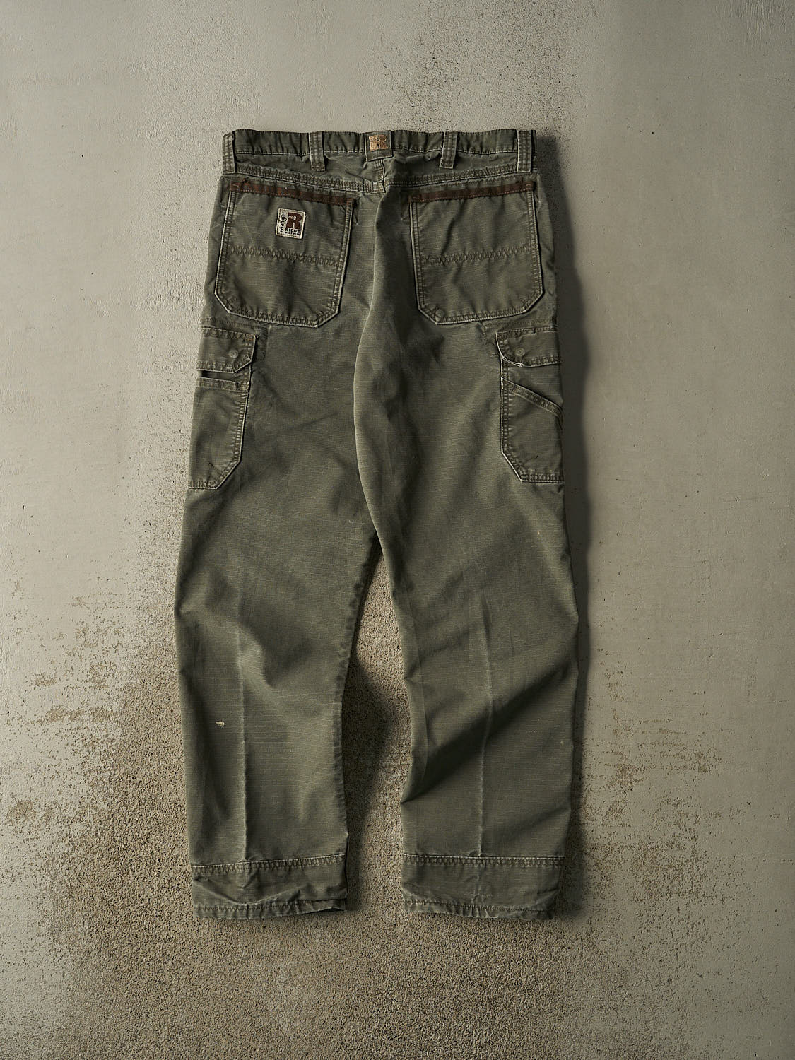 Vintage Y2K Green Wrangler Riggs Ripstop Cargo Pants (35x33.5)