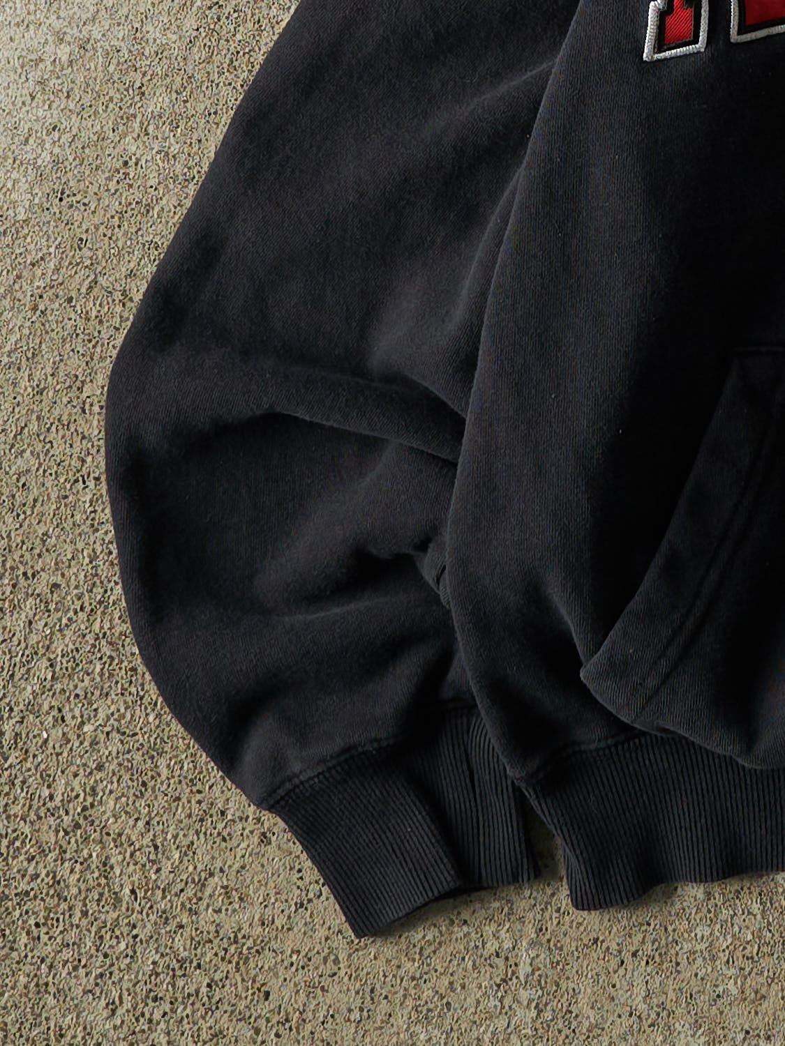 Vintage Y2K Black Texas Tech University Hoodie (XXS/XS)