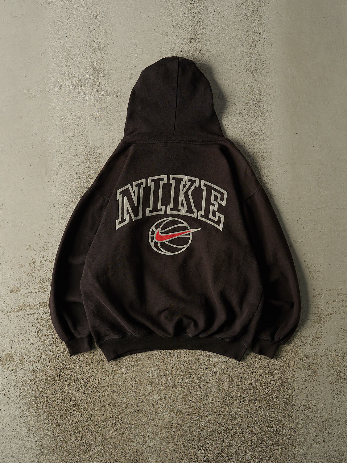 Vintage 90s Black Nike Basketball Hoodie (S/M)