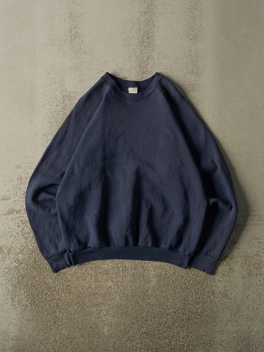 Vintage 80s Navy Blue Blank Crewneck (S/M)