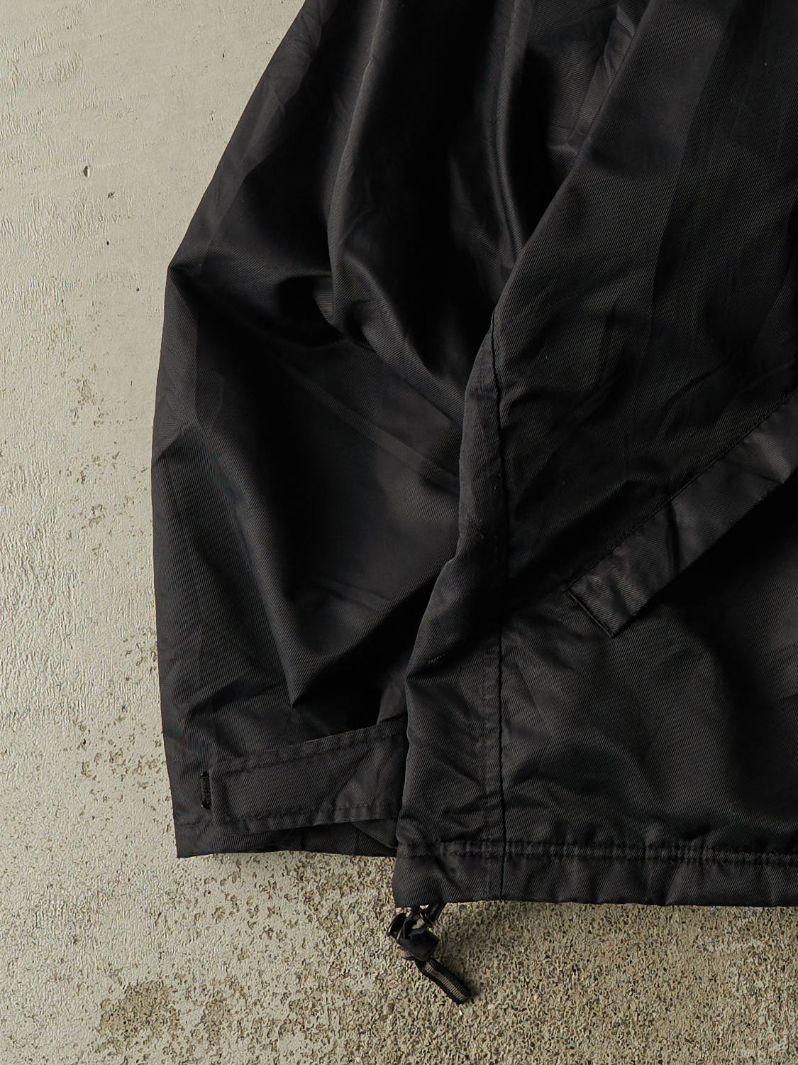Vintage 90s Black Nike Quarter Zip Windbreaker Jacket (XL/XXL)