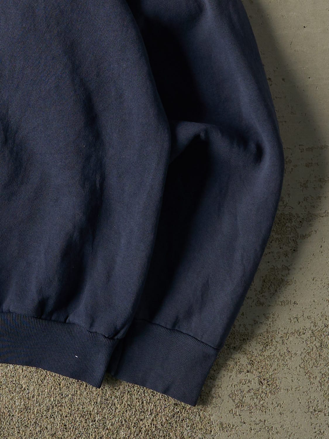 Vintage 80s Navy Blue Blank Crewneck (S/M)