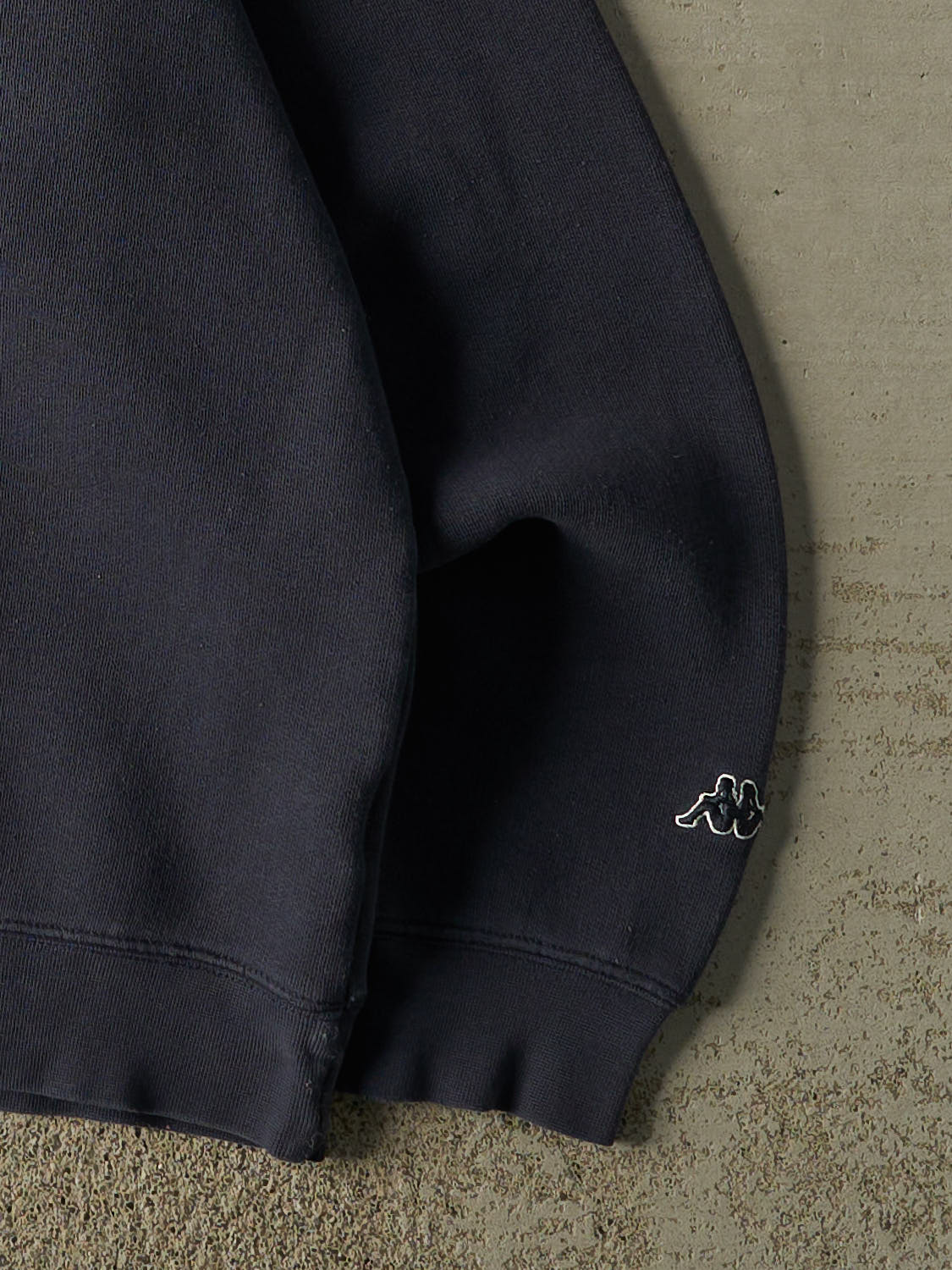 Vintage 90s Navy Blue Kappa Embroidered Crewneck (M/L)