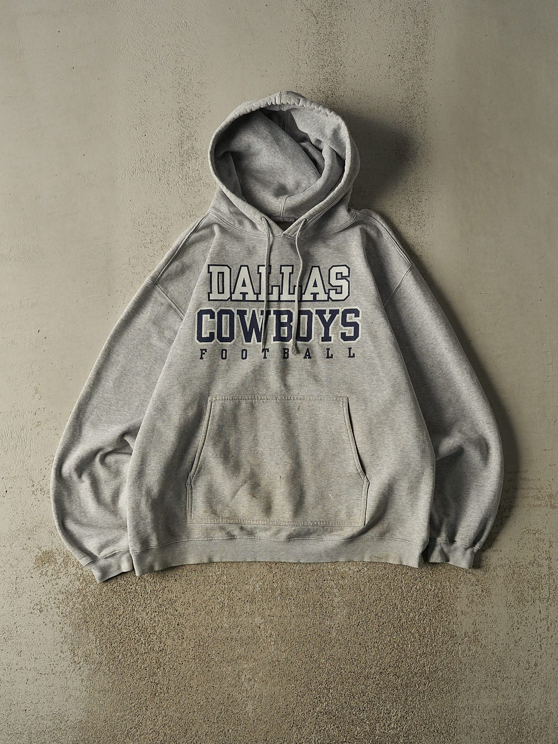 Vintage 90s Grey Dallas Cowboys Hoodie (XL)