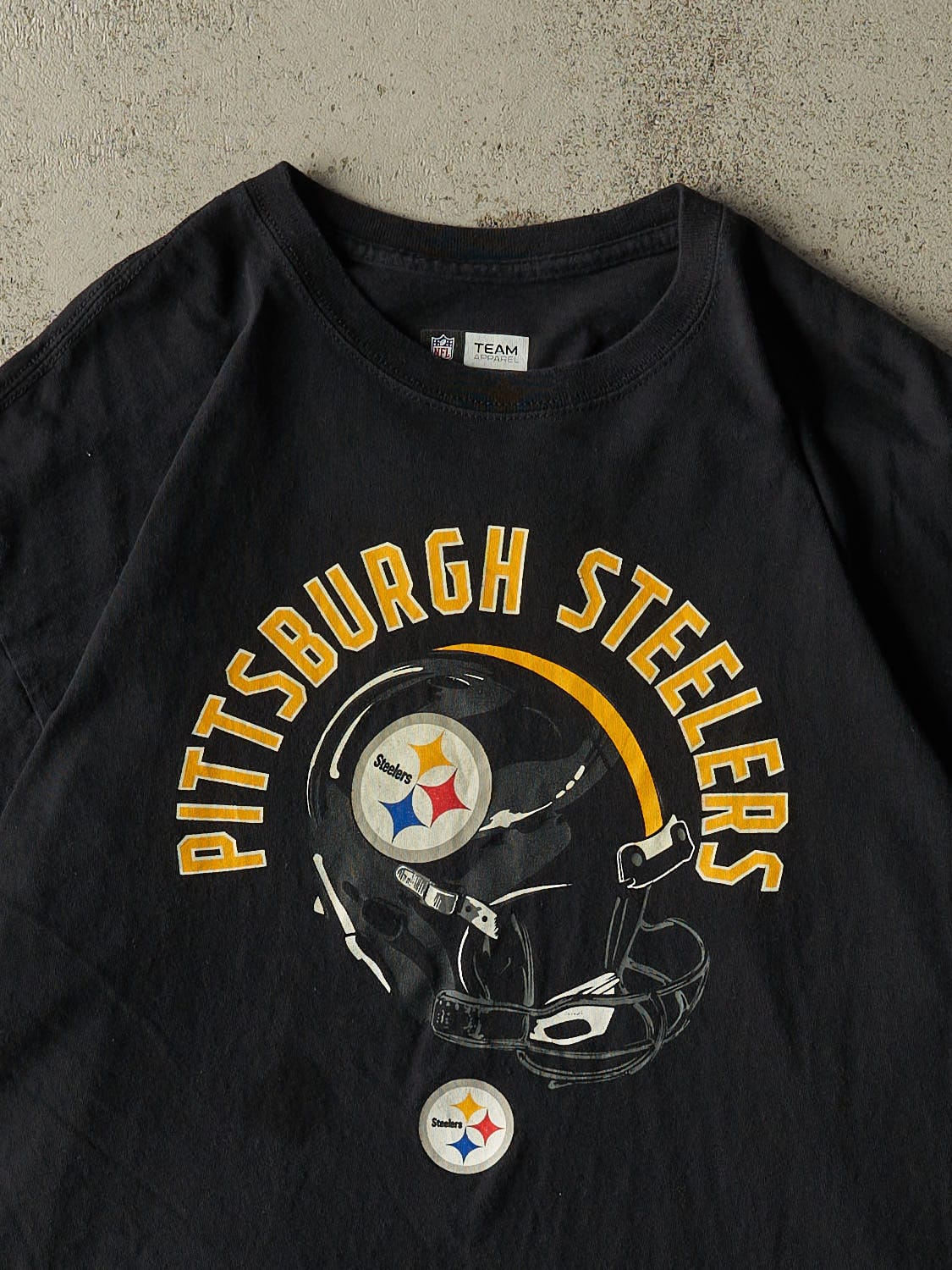 Vintage Y2K Black Pittsburgh Steelers Tee (L/XL)